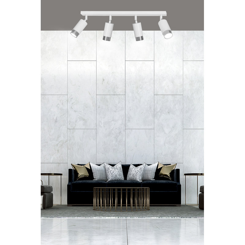 Cromwell 78cm 4 -Light Track Kit, White, Chrome