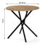 Haynesville Round Metal Base Dining Table-1087132210
