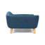 Lit pour chien bleu marine de style Mid-Century moderne avec pieds en bois de bouleau résilient, assemblage nécessaire fiable