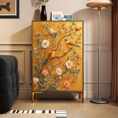 Painted Luxury Five-Drawer Cabinet for Living Room
