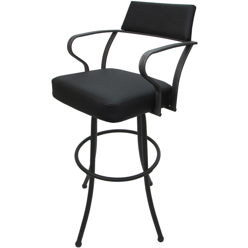 Tabouret pivotant très grand 34,00 po Jabria, Noir, Noir, noir, noir, noir
