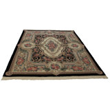9'X12' Hand Woven Cotton and Wool Oriental Area Rug