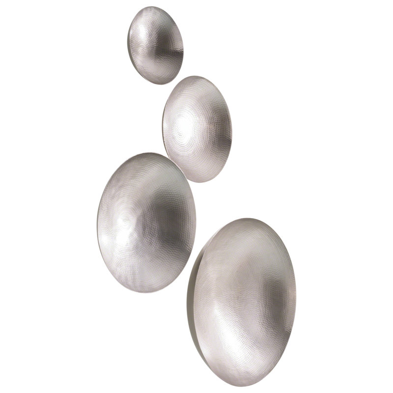 Indira Wall Bowl, 13" H x 13" W x 5" D, Antique Nickel