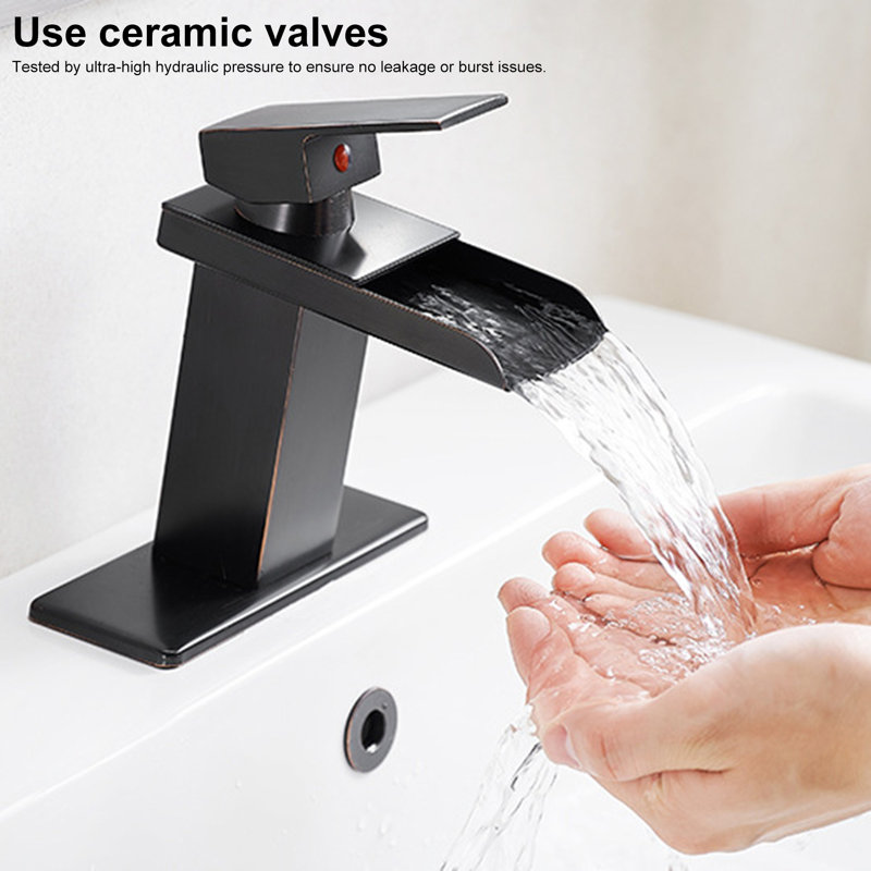 Robinet de lavabo monocommande et monocommande avec tuyau d'alimentation Basin