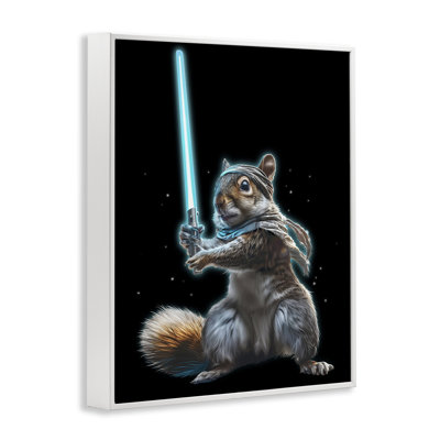«Feel The Force Squirrel», estampe numérique, conception par Jim Baldwin