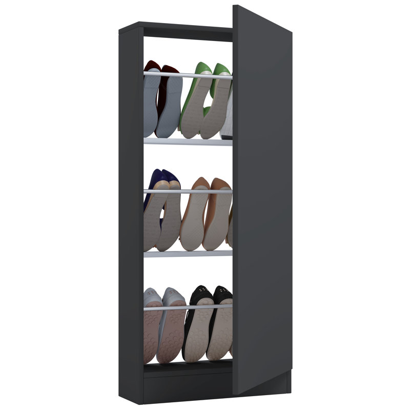 6 Pair Shoe Storage Cabinet, Anthracite