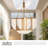 Anders 24-in Vintage Brass dimmable LED Chandelier-124959234