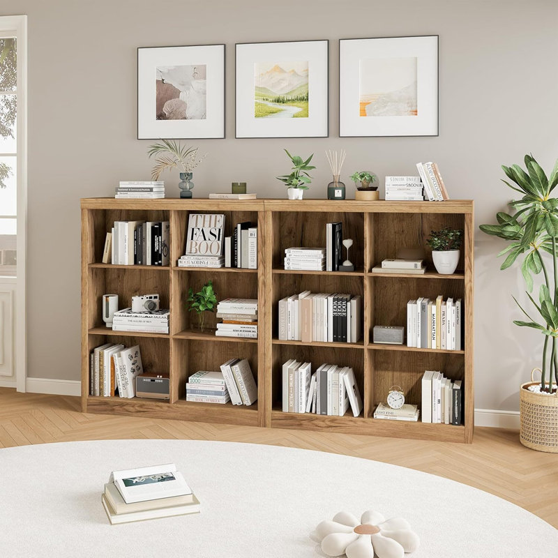 69.6cm H x 30cm W Standard Bookcase, Tan