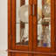 Cabinet Curio avec tablettes réglables et panneau arrière en miroir, portes en verre trempé (6 niveaux) (ampoule E26 non incluse)-282413174