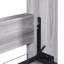 Lit double gris avec fonction d'armoire - et conception efficace en gris, option de solution convertible pratique