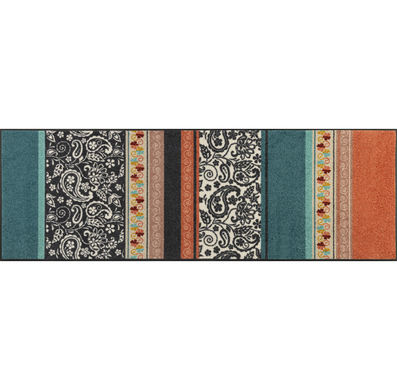 Non-Slip Striped Indoor Doormat, Rectangular 60 x 180cm