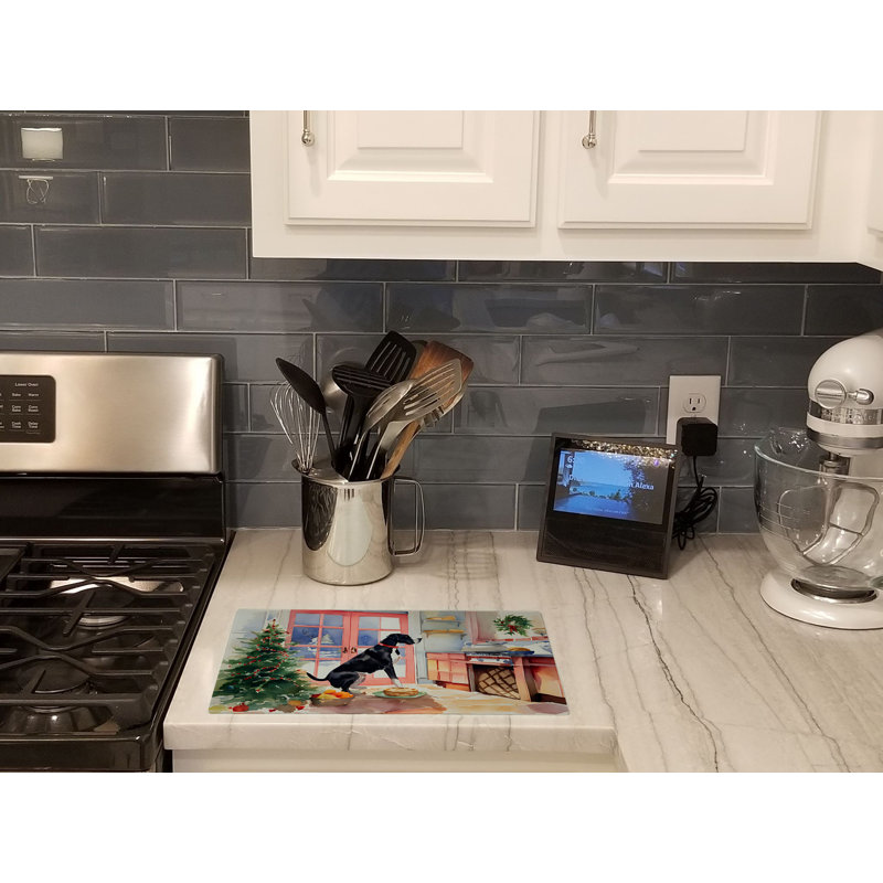 Great Dane Christmas Cookies Glass Cutting Board