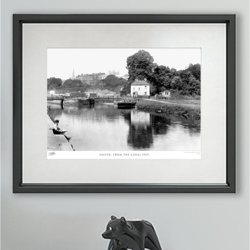 Exeter, From The Canal 1929 - Single Picture Frame Print, 40cm H x 50cm W x 2.3cm D