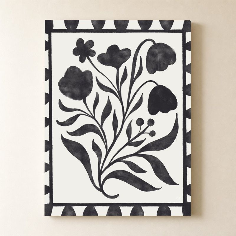 Floral Pop on White I par Elizabeth Medley - Impression sur toile