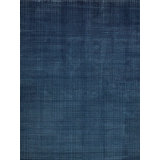 Cabrini Modern Handmade Silky Nylon, Navy Area Rug