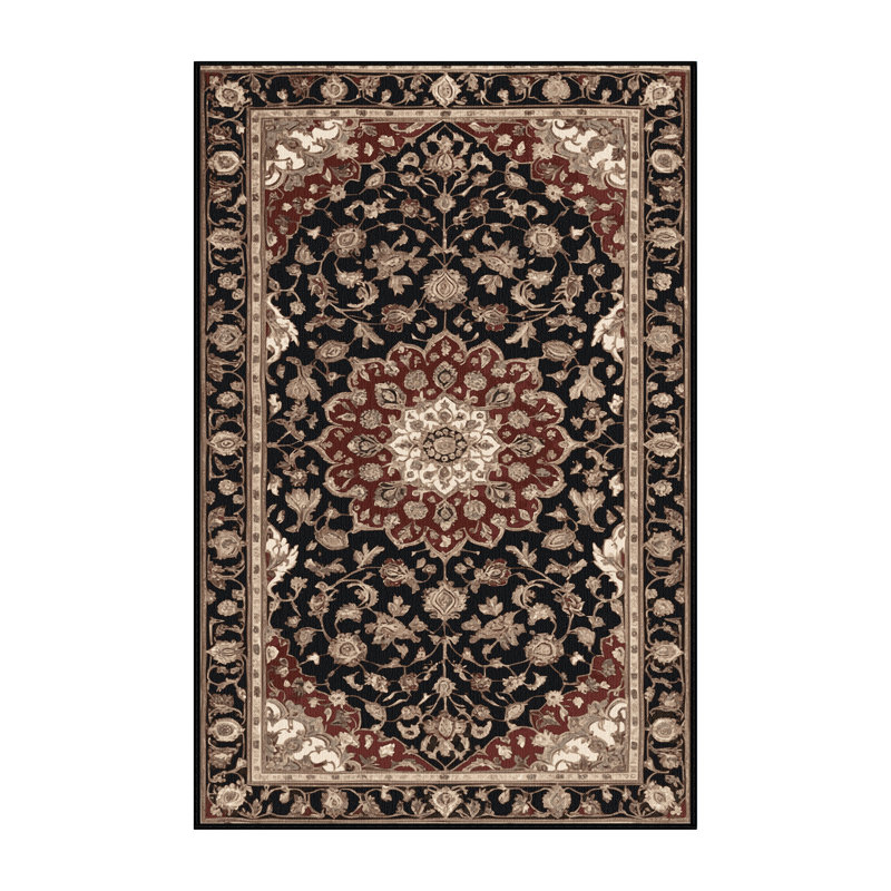 Tapis brun lavable à la machine, Tapis de couloir 2 pi x 4 pi