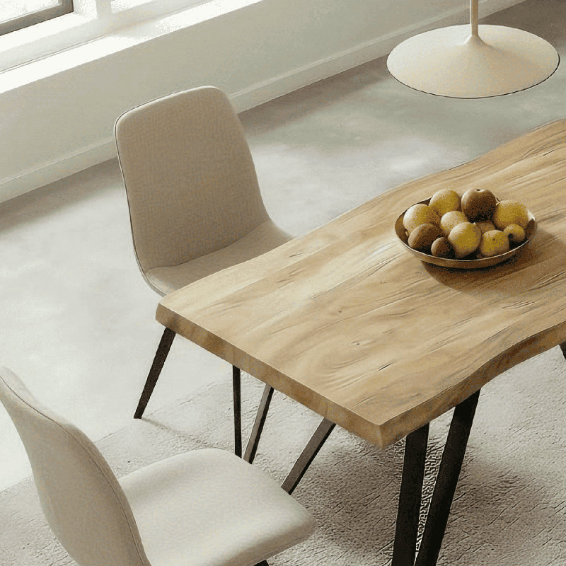 Malawi 4 - Person Dining Set, 75cm H x 140cm W x 80cm D, Beige