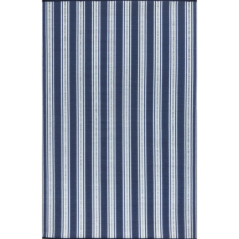 Striped Indoor / Outdoor Rug, Rectangle 6' x 9'