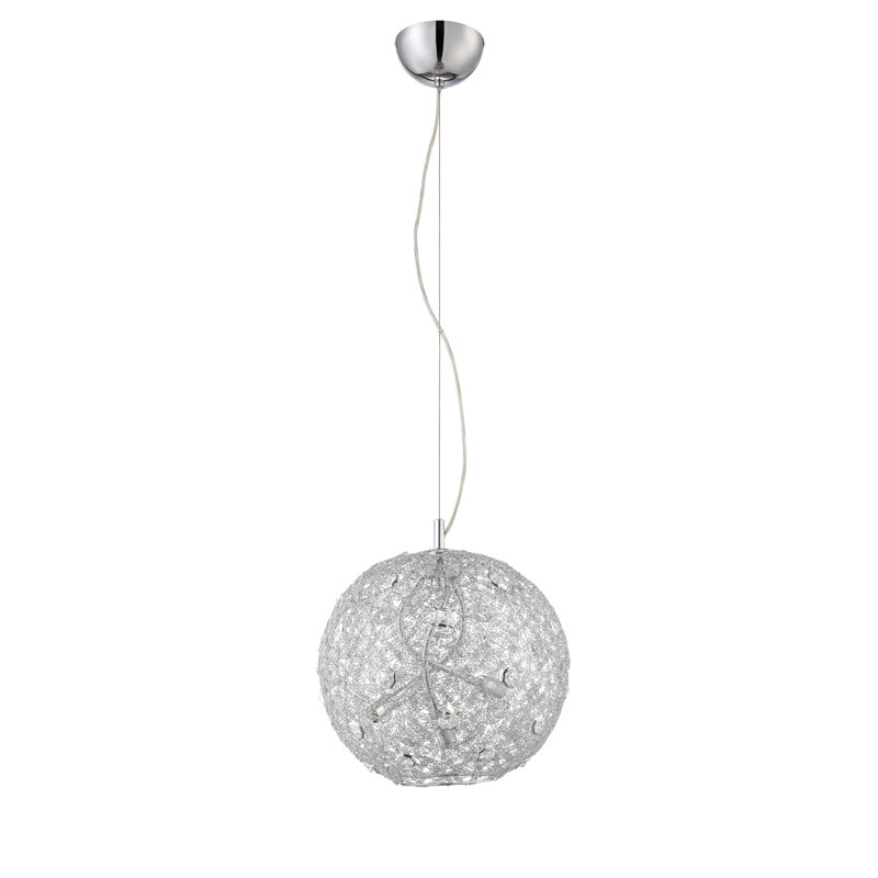 Luminaire suspendu sphère unique 3 lumières McManus
