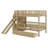 Multi-Functional Bunk Bed Including Slide and 2 Drawer Compartments