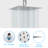 Rain Fixed Shower Head 2.5 GPM GPM-100669312
