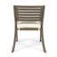 Chaise de salle à manger d'extérieur en bois d'acacia Helen, gris et crème