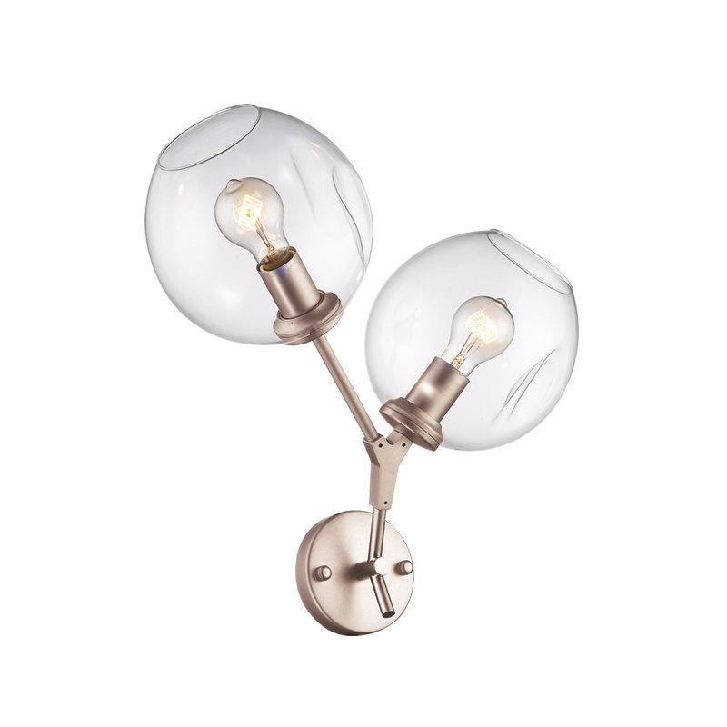 Fairfax 2 - Light Armed Sconce, Brushed Brass