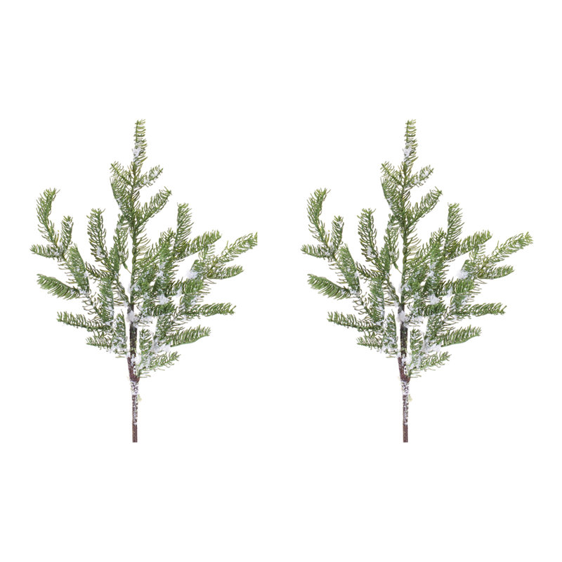Polyethylene (PE) Pine Arrangement, 28" H x 2.5" W x 10" D, Green/Brown