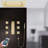 BathSelect Catania Phone controlled Thermostatic Recessed Ceiling Mount LED Musical Rainfall Mist Waterfall Shower System with Handheld Shower and Jetted Body Sprays