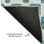 Tapis bleu sarcelle lavable à la machine Premium Prisco-1384769842