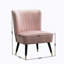 Fauteuil d'appoint contemporain en velours, bleu-85951479