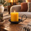 3.21 in. H Iron Tabletop Pillar Holder with Candle Included