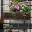 Jardinière en rotin autoportante, jardinière en osier d'extérieur avec treillis pour plantes grimpantes, avec tablette de rangement-995113836