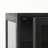 26" Black And Brown Solid Wood Square End Table