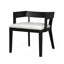 Ensemble de 2 chaises de salle à manger rembourrées en similicuir moderne en bois et blanc brillant-104293339