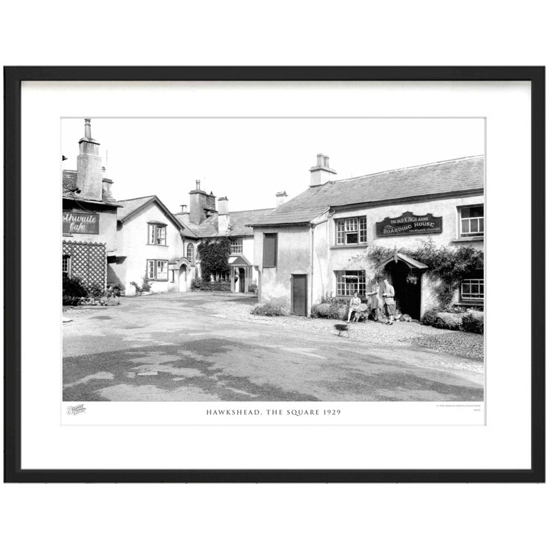 Hawkshead, The Square 1929 by Francis Frith - Single Picture Frame Print, 28cm H x 36cm W x 2.3cm D