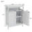 Bathroom Standing Storage With Double Shutter Doors Cabinet