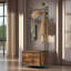 Berdan Hall Tree 65cm Wide with Bench and Shoe Storage