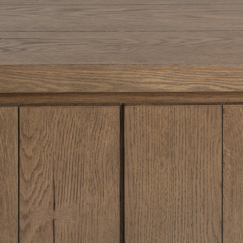 Bristol Reclaimed Oak Sideboard Buffet, Café Brown