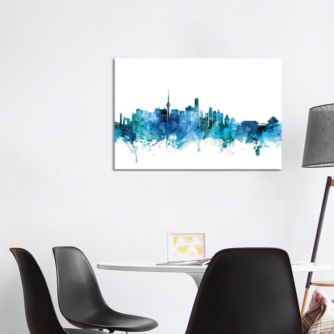 Beijing, China Skyline by Michael Tompsett - Wrapped Canvas Gallery-Wrapped Canvas Giclée