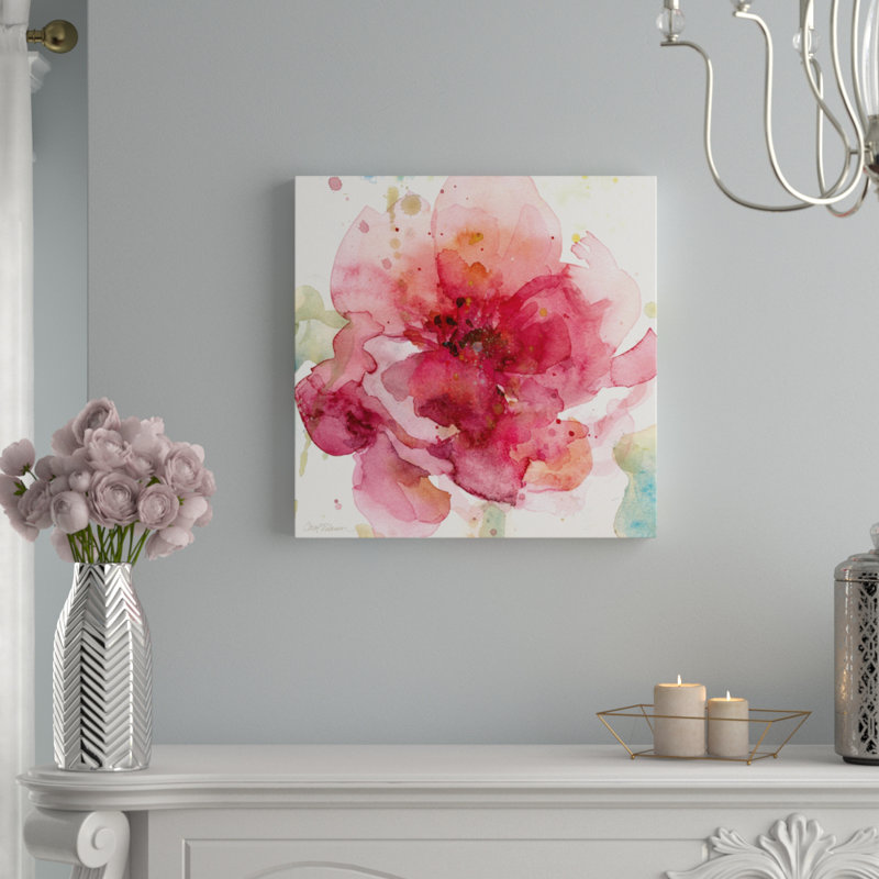 «Bold Blush I», reproduction d'art sur toile tendue, H 12 po x l 12 po x p 1,5 po, Toile tendue, Pas de tapis