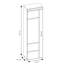 Arwen 1 Door Manufactured Wood Wardrobe