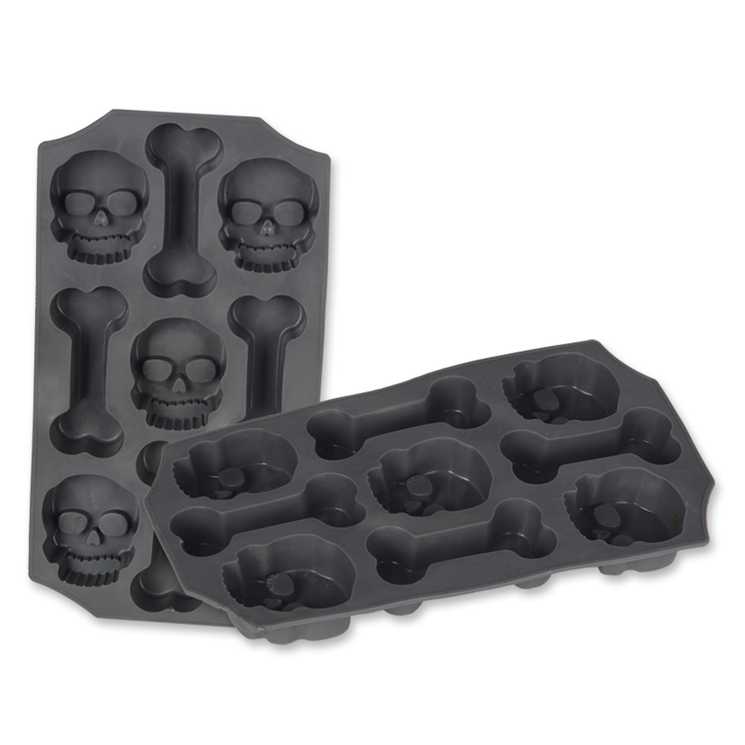 Buy Halloween Pirate Skulls Silicone Mold | Bakell