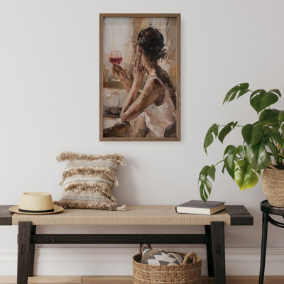 Lady Sipping Wine