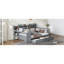 Lit de jour gris avec 3 tiroirs, bureau de port et structure en pin - pour la décoration de chambre à coucher