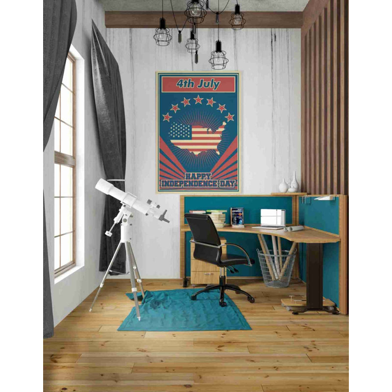 «Independence Day USA», art mural sur toile, H 40 po x l 26 po x P 1,5 po