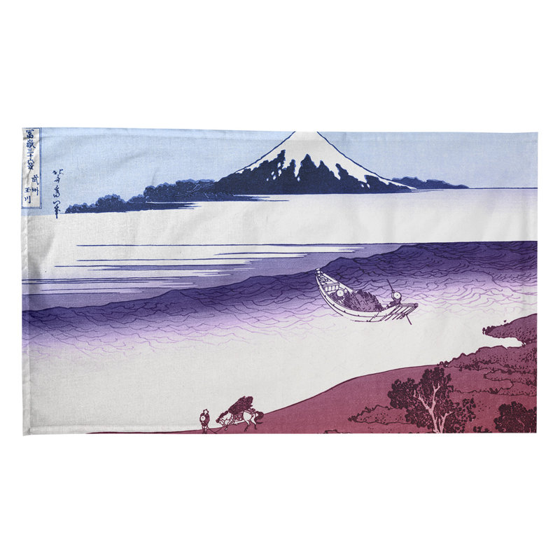 Hague Tea Towel Kitchen Towel, Poly Twill, Blue/Pink