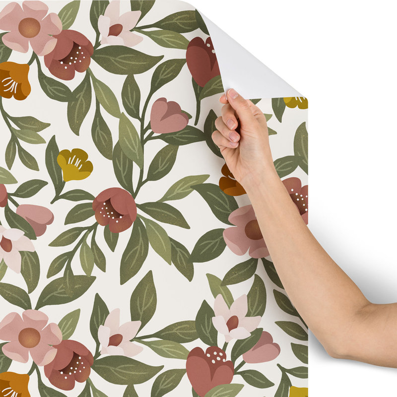 Peel & Stick Floral Tile