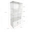 Vitrine en verre trempé, vitrine de rangement à hauteur variable avec pieds réglables PAIPAI-1767357478