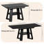 Table de salle à manger extensible de 47 à 67 po pour 4 à 6 personnes, table de cuisine rectangulaire avec feuilles amovibles, peu encombrante-592758375